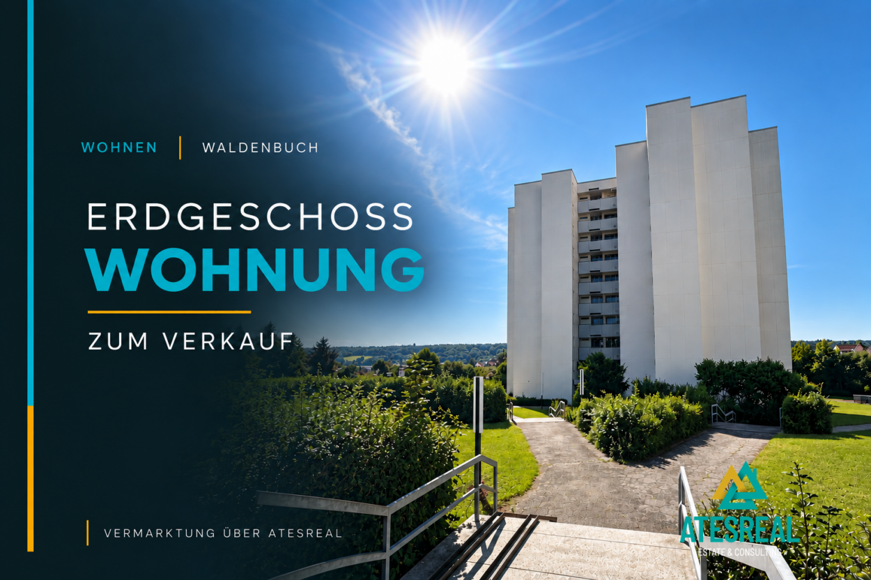 Barrierefreie 3-Zimmer-Wohnung mit 2 Balkonen & TG-Stellplatz in Waldenbuch